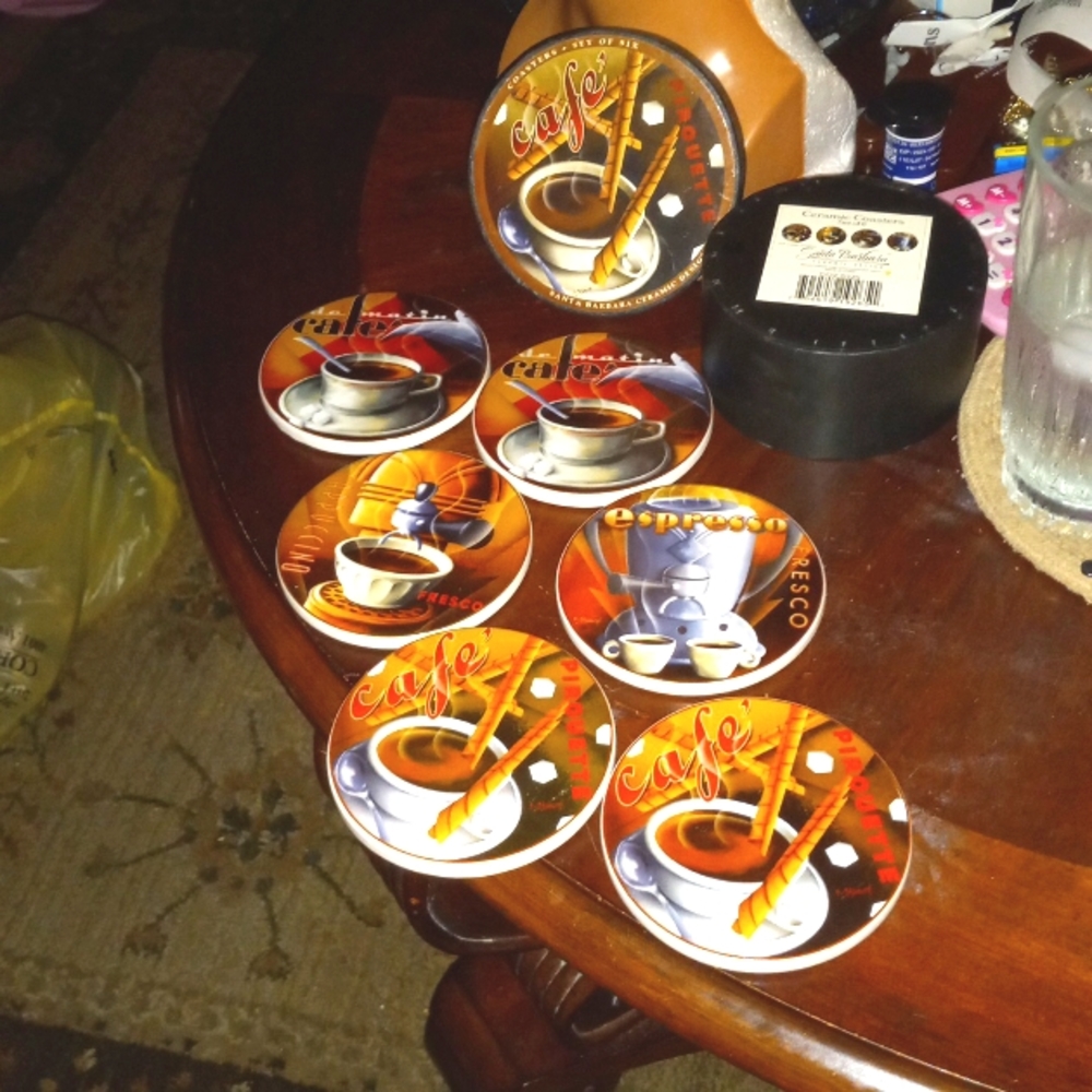 ❤️FINAL REDUCTION  Vintage Ceramic Coaster Set